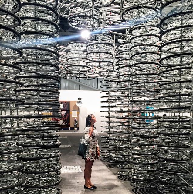 Art Basel 2015 Ai Weiwei, Stacked; artnet news, 6/6/15; Photo: Instagram@alexandracoorssen