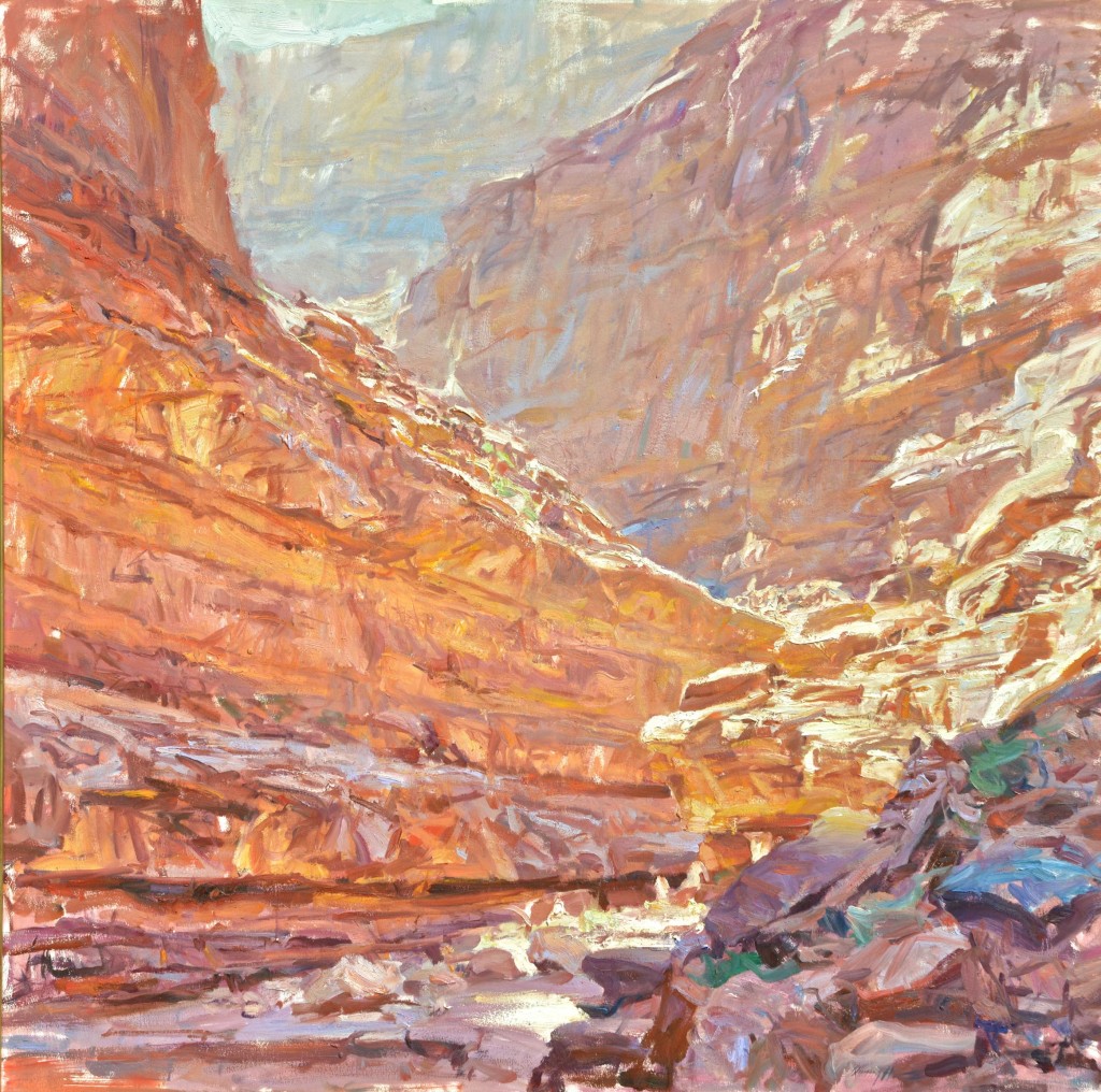 Quang-Ho_Slot-Canyon-of-the-Grand-Canyon_-Oil-on-Panel_48x48