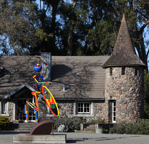 di Rosa Collection Historic Residence with Figure of Speech Sculpture by Robert Hudson