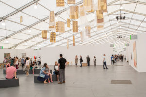Hanging works by Danh Vo at Marian Goodman’s space, Frieze NY 2015 (Photo published by artnet news, 12/18/14)