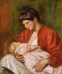 Mower Exhibition, Pierre-Auguste Renoir, The Young Mother (La Jeune mere), 1898, oil on canvas, 22 x 18