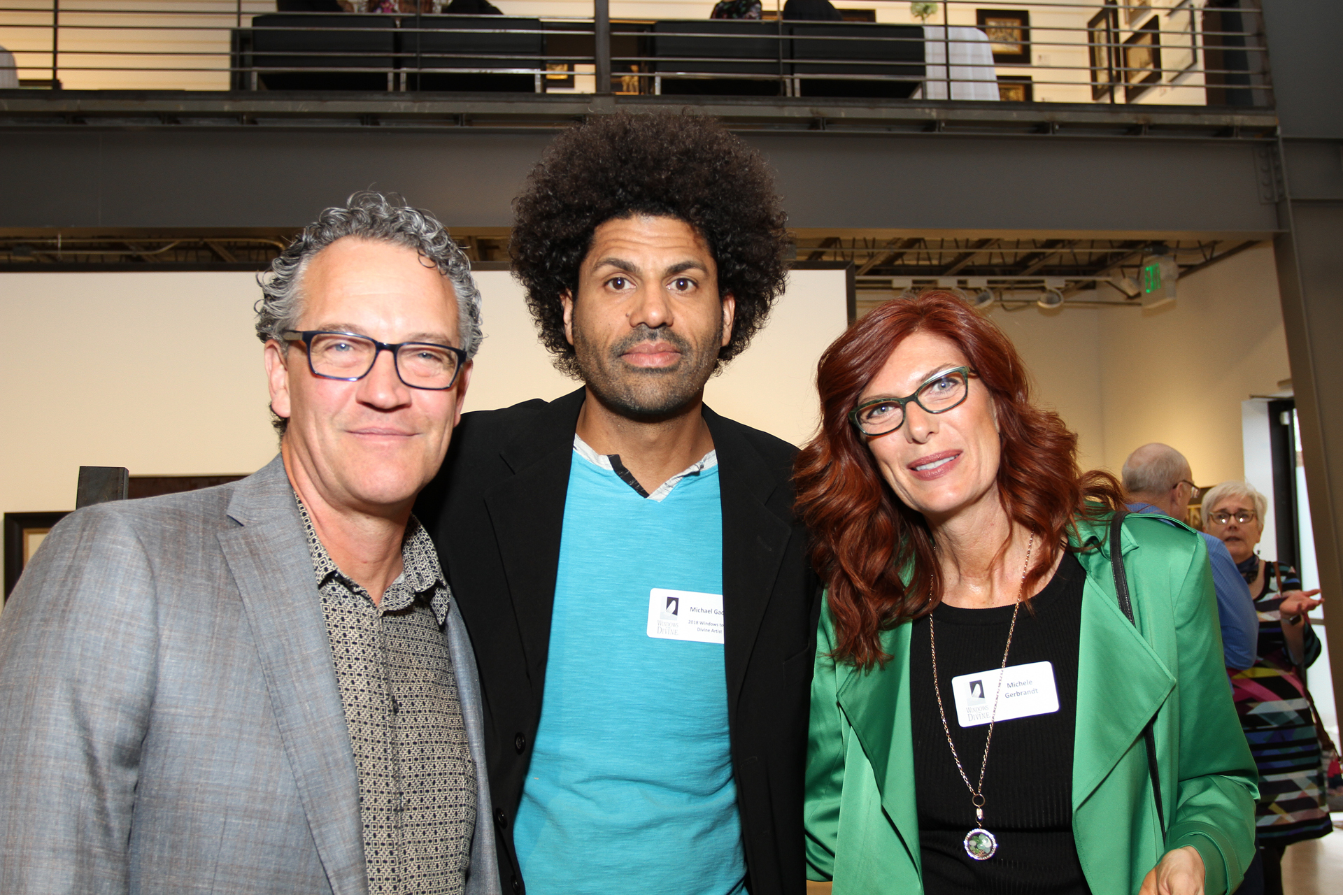 23 – IMG_5028_Opening Gala_Windows 2018 Artists, Ron Gerbrandt, Michael Gadlin & Michele Gerbrandt