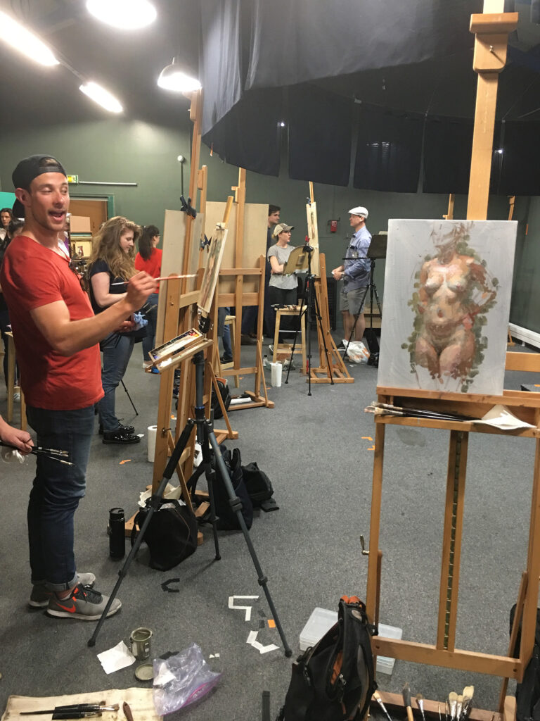 Paris Academy of Art, Live Model Session with Instructors, 20184