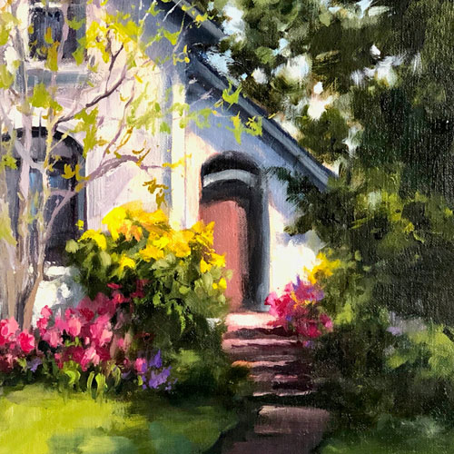 St-John,-Cheryl-Spring-Walk,-oil-on-linen,-10-x-8,-$800-square,