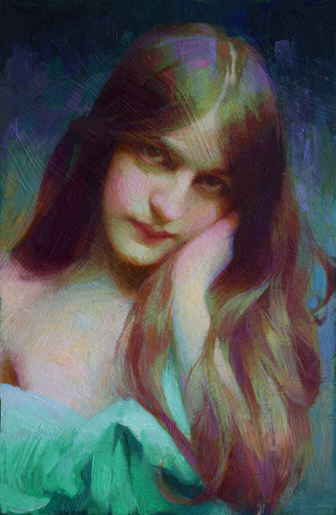 Adrienne Stein
Evelyn Nesbit (Blue Siren)
SOLD
Windows to the Divine Exhibition 2020