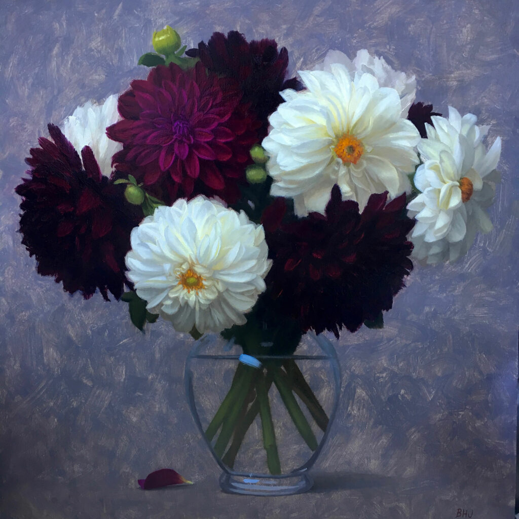 Brendan Johnston
Crimson and Dahlias
Windows to the Divine Exhibition 2020