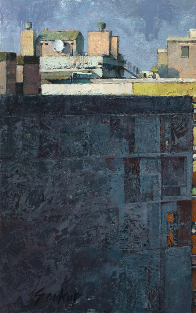 Soukup,-Jill,-Window-View-Barcelona,-39_5-x-24_5_oil-on-canvas,-$7,800