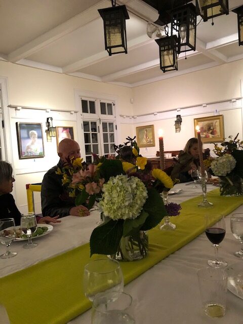 Rowe Mackall House Exhibition Site, First Welcome Dinner for Artists