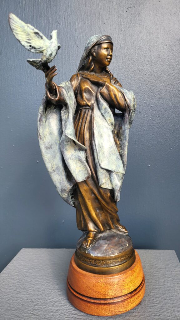 Maestas, Huberto, Santa Maria de la Paz, Bronze, No. 5 of 100, 12 x 6 x 6, $1,800