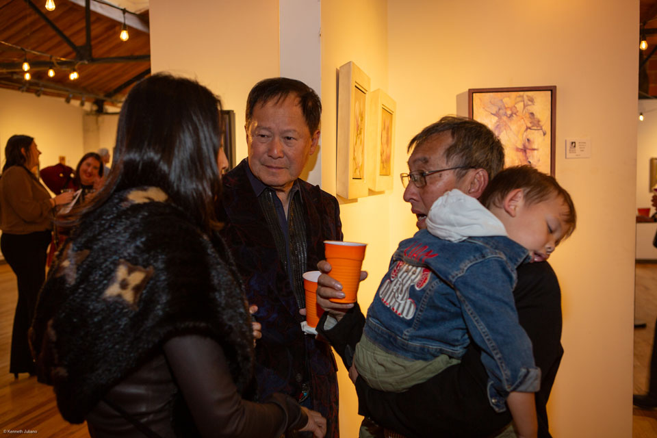 Beauty-Opening-Reception,-Alyssa-Law,-Dr.-Dennis-Law,–Quang-Ho-with-Liam-Ho,-left-to-right,-Gallery-1261,-Oct-13,-2023425A06425A0656