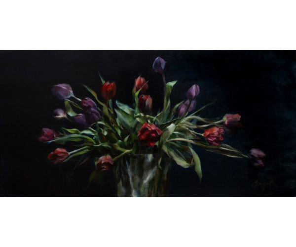 Gargotto-Ann-Tulips-Oil-on-canvas-12-x-24-2850-white-space