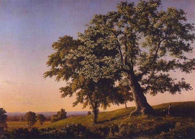 Frederic Church, The Charter Oak, Hartford, 1846
